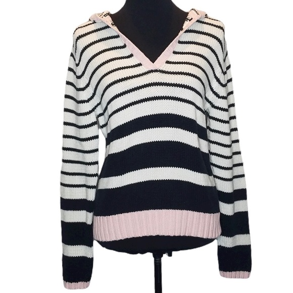 Harold's Sweaters - Harold's Striped Hooded Sweater.         253